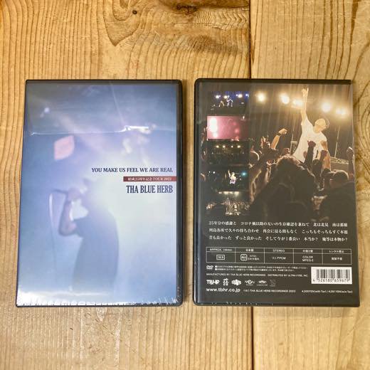 WENOD RECORDS : THA BLUE HERB - YOU MAKE US FEEL WE ARE REAL (結成25周年TOUR  2022) [DVD] TBHR (2023) 10月18日発売