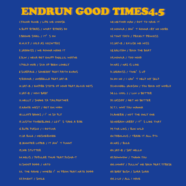 WENOD RECORDS : ENDRUN - GOOD TIMES 4 [MIX CD] GARLICFARM (2023)【限定生産盤】