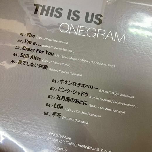 WENOD RECORDS : ONEGRAM - THIS IS US [LP] Flower Records