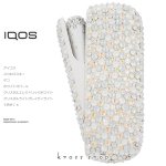 【スペシャルセット新型IQOS3 DUO 本体キット込み】デコ スワロフスキー ホワイト系