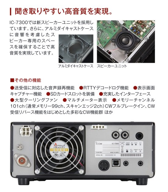 円高還元 wizKK-officialIC-7300M 安定化電源DM330MVセット アイコムアマチュア無線機 ５０W