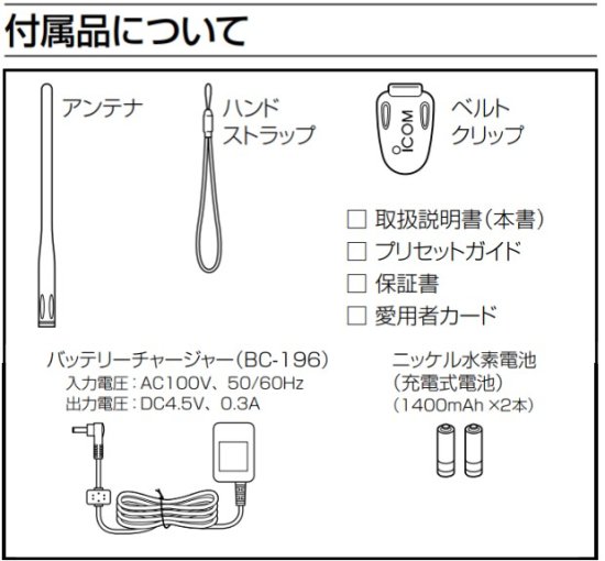 IC-R6ブラック アイコム(ICOM) エアバンドスペシャルセット