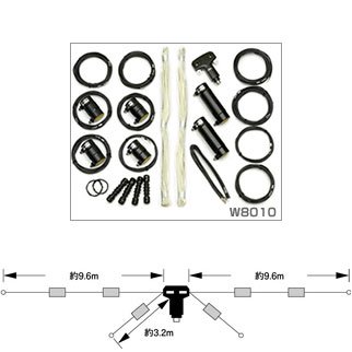 W8010 HF帯(3.5/7/14/21/28MHz)5バンドダイポールアンテナ ダイヤモンドアンテナ(第一電波工業) - 山本無線  オンラインショップ