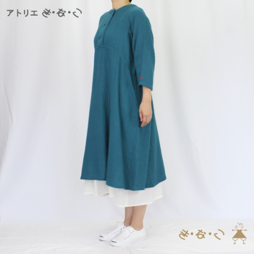 シングルガーゼペチワンピース 下着用 アトリエき な こ シングルガーゼペチワンピース 下着用 アトリエき な こ