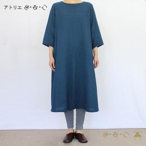 Wガーゼボートネックワンピース アトリエき な こ Wガーゼボートネックワンピース アトリエき な こ