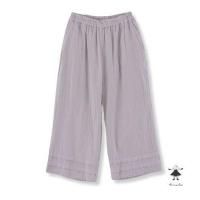 ダブルガーゼ裾タックワイドパンツ<img class='new_mark_img2' src='https://img.shop-pro.jp/img/new/icons1.gif' style='border:none;display:inline;margin:0px;padding:0px;width:auto;' />