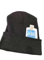 hi-life Beanie (BLK/L.BLU)<img class='new_mark_img2' src='https://img.shop-pro.jp/img/new/icons12.gif' style='border:none;display:inline;margin:0px;padding:0px;width:auto;' />