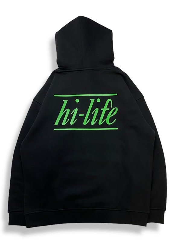 hi-life Hoodie (BLK/GRN) - 一二三屋Online Shop