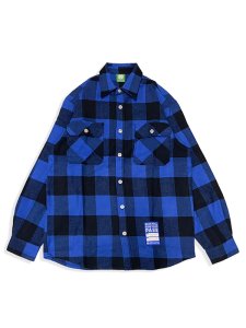 PASS Check One two shirt (BLUE)<img class='new_mark_img2' src='https://img.shop-pro.jp/img/new/icons1.gif' style='border:none;display:inline;margin:0px;padding:0px;width:auto;' />