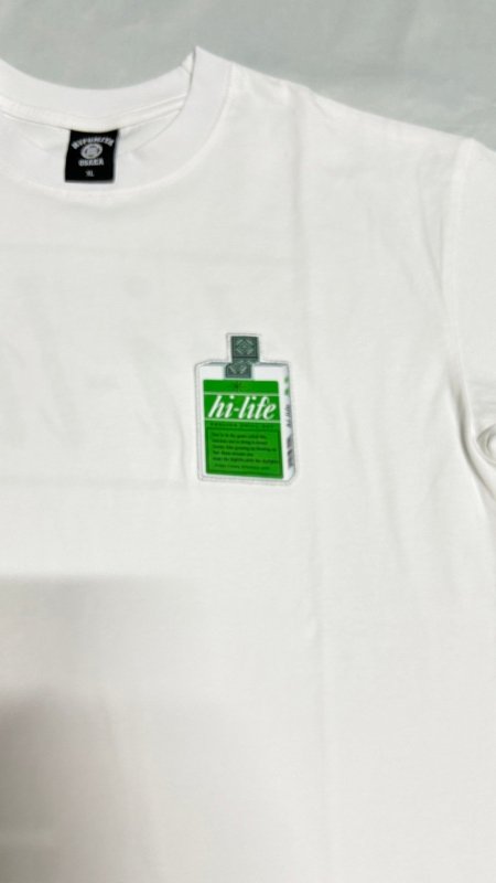 hi-life Pocket T-Shirt (WHT×GRN) - 一二三屋Online Shop