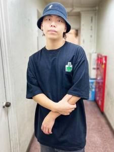 hi life T-shirt (BLK×GRN)