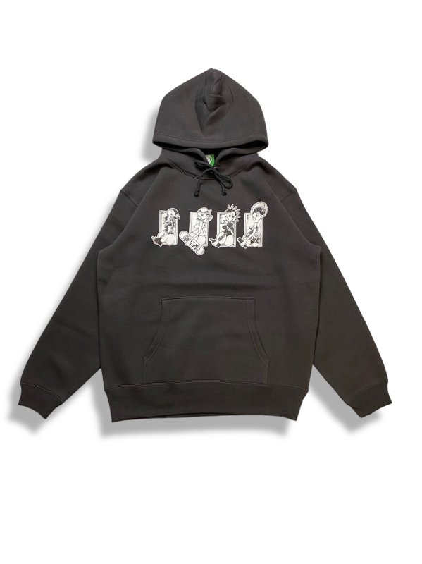 有名なブランド _30 ミオヤマザキ HOODY パーカー BLACK パーカー