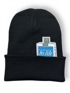 hi life beanie regular (BLK/BLU)<img class='new_mark_img2' src='https://img.shop-pro.jp/img/new/icons15.gif' style='border:none;display:inline;margin:0px;padding:0px;width:auto;' />