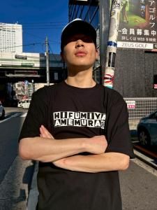 AMEMURA TEE (BLK)