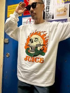 SKULL track Long Tee (WHT)