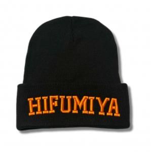HIFUMIYA beanie(BLKORG)<img class='new_mark_img2' src='https://img.shop-pro.jp/img/new/icons15.gif' style='border:none;display:inline;margin:0px;padding:0px;width:auto;' />