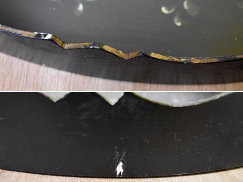 緑園｜北欧雑貨 オランダ トールペイント木製トレイ（暗緑）