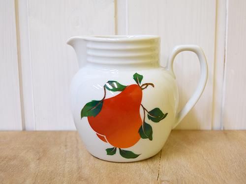 ピッチャー　水差　ドイツ ピッチャー 水差 ドイツ 緑園｜ドイツ食器 Bareuther 洋ナシ柄水差し