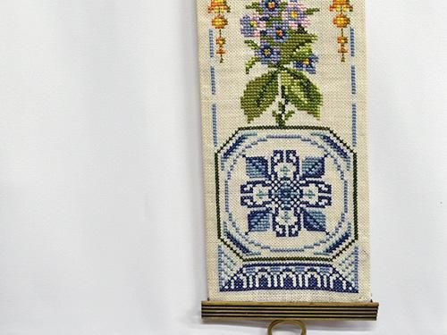 蚤の市　ヨーロッパ　アンティーク 東欧　手刺繍　壁掛け　鳥と花 蚤の市 ヨーロッパ アンティーク 東欧 手刺繍 壁掛け 鳥と花