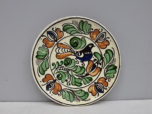 東欧民藝陶器ルーマニアトランシルバニアアンティーク飾り皿プレート 東欧民藝陶器ルーマニアトランシルバニアアンティーク飾り皿プレート