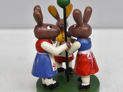 専用　ウサギ　音楽隊　木製　人形　置物　エルツ　ドイツ　ヴィンテージ 専用 ウサギ 音楽隊 木製 人形 置物 エルツ ドイツ ヴィンテージ