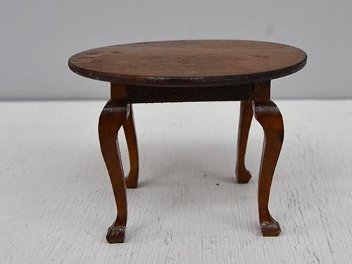 木製 ドール家具 オーバル テーブル