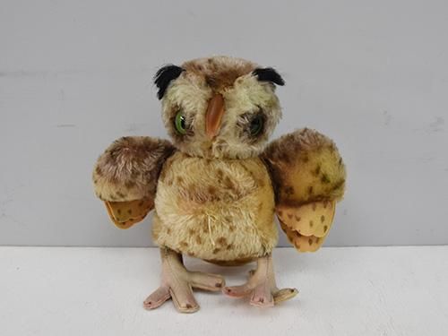 アンティークシュタイフ フクロウ Steiff 「Wittie」14cm