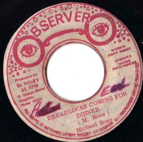 DREADLOCKS COMIG FOR DINNER - DREAD AND ECHO -Vintage 