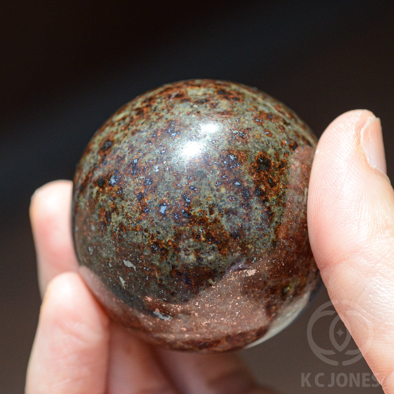 コンドライト隕石（サハラNWA隕石）12mmブレスレット - KCジョーンズ ...