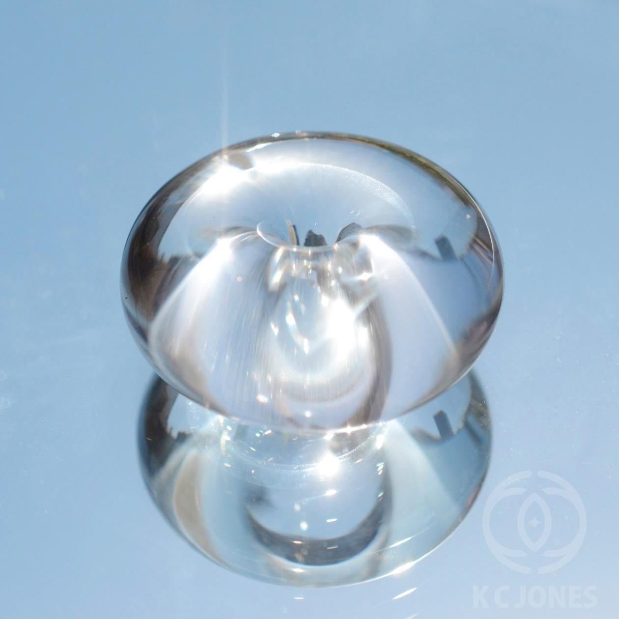 水晶クリアクォーツ宝珠右らせん41.5㎜