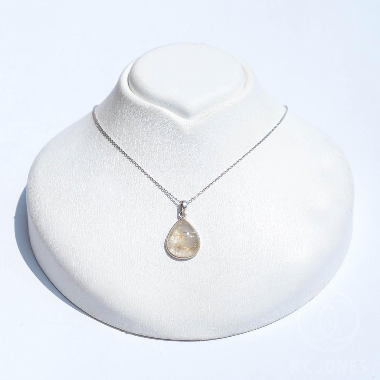 【美品】K C JONES KCジョーンズ　ルチルクォーツ　ペンダントトップ ルチルクォーツ（針水晶）ペンダント - KCジョーンズ
