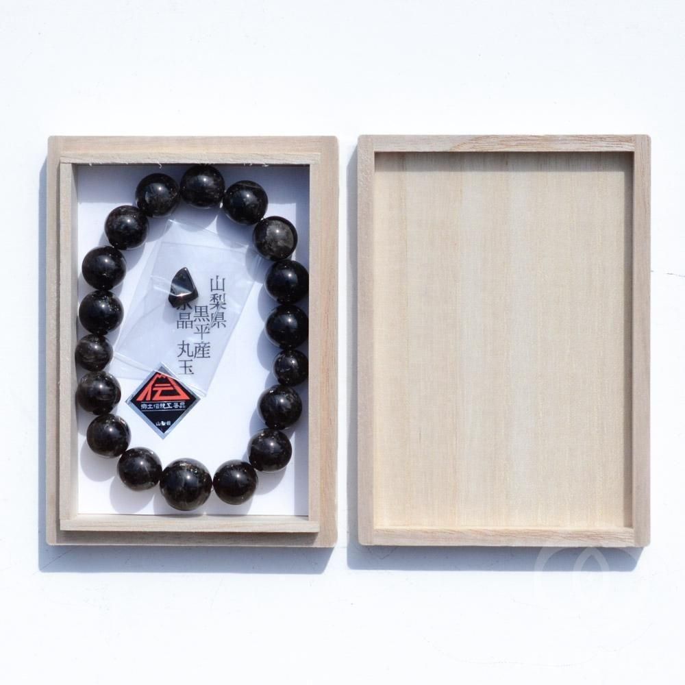 シ*リ様 特価‼️国産 山梨黒平水晶ブレスレット8ミリ 800091902404003.jpg