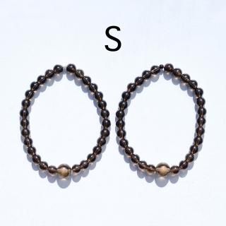 サンダルフォン らせん アンクレット8mm  スモーキークォーツ  S・M・L <img class='new_mark_img2' src='https://img.shop-pro.jp/img/new/icons1.gif' style='border:none;display:inline;margin:0px;padding:0px;width:auto;' />