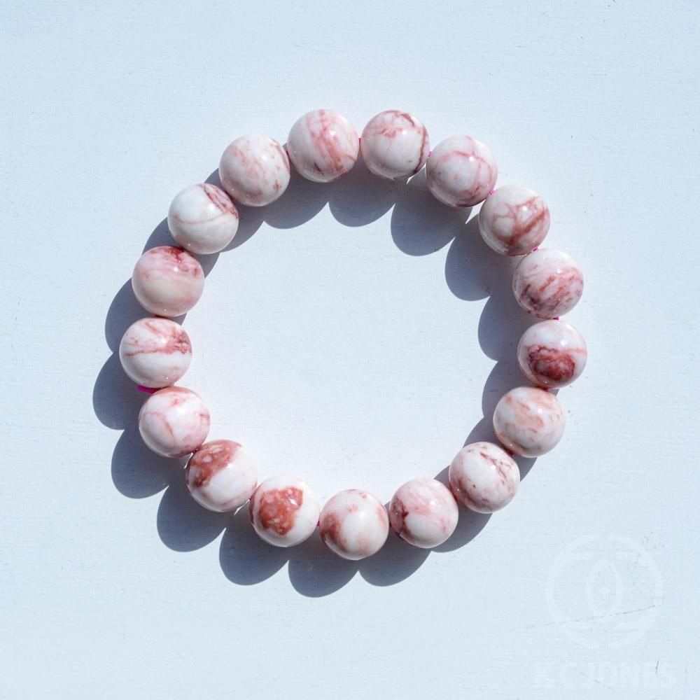 ロシア産辰砂ブレスレット | 龍の血の石 - フラワーオブライフ