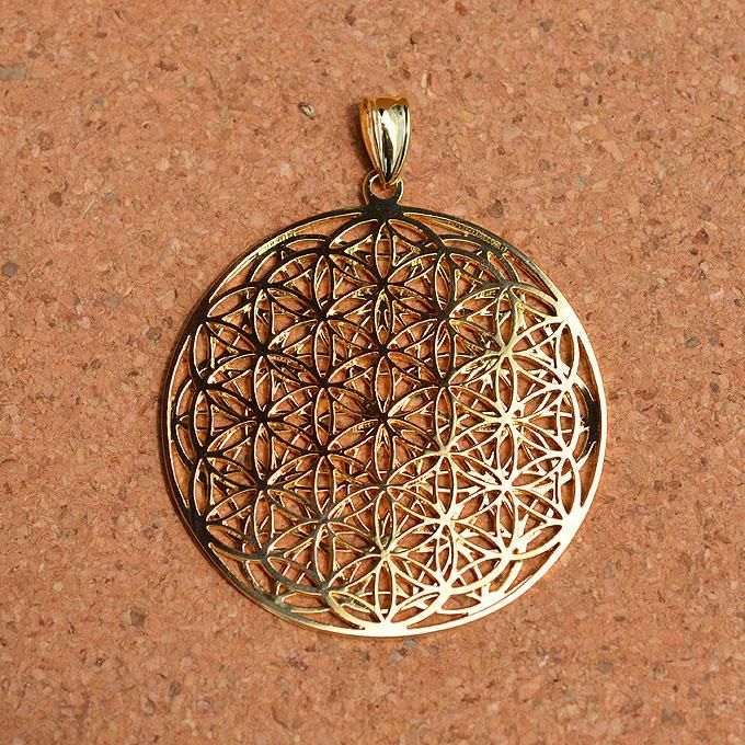 パワーオブライフ・ペンダント (シルバープルーフ) ゴールド＋キャッツ