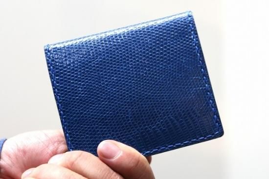 コンパクト財布(リザード/トカゲ革) リザード トカゲ コンパクトハーフカード - gonzi