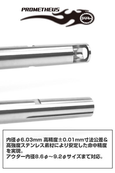 Laylax ライラクス プロメテウス・KRYTAC電動ガン専用インナーバレル＜EGバレル 387.5mm／LVOA-C＞ - トイホビーショップ  ミミー サバイバルゲーム用品・エアガンパーツ・電動ガン・ガスガン・エアガンの通販WEBショップ