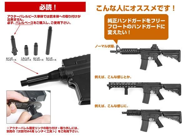 Laylax ライラクス 東京マルイ 次世代M4用 アウターバレルピース