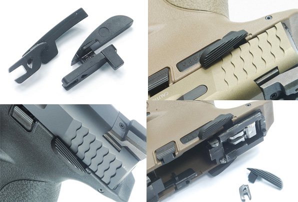 東京マルイM&P9、M&P9Vカスタム 、M&P9L用サムセーフティカバー あます BK