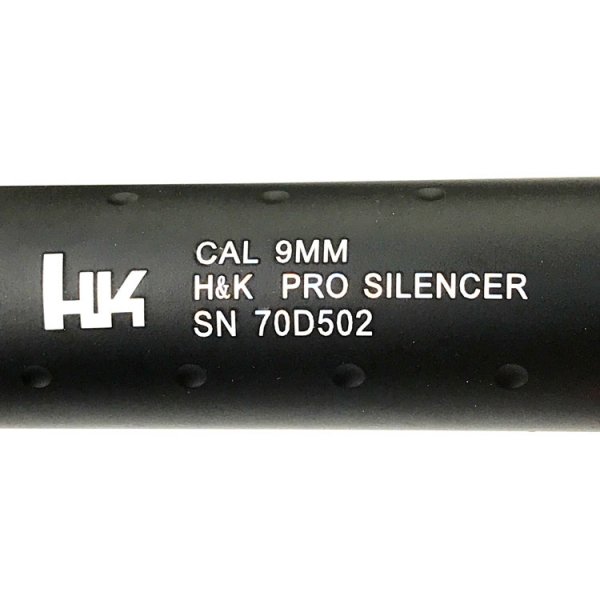 PPS M14逆ネジ対応 195mmアルミサプレッサー CAL 9MM H&K PRO SILENCER