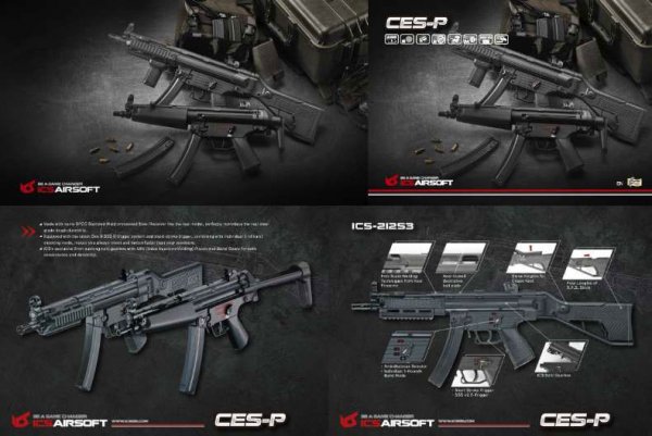 ICS CES-P MP5A3 SSS2.0 電子トリガー 搭載モデル BK ICS-211S3 対象