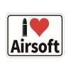 YAMAME PROJECT. I LOVE Sticker for Airsofter ƥå I LOVE Airsoft S009-2