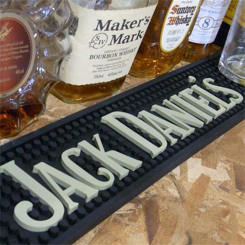 アメリカン雑貨 グラス置き バーマットBar Mat JACK DANIELS ジャック