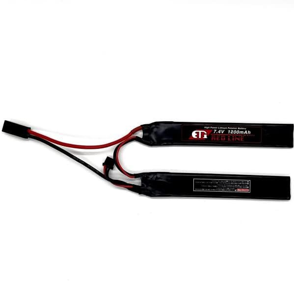 ET1 Li-Po リポバッテリー レッドライン 7.4V 1200mAh セパレート ミニ