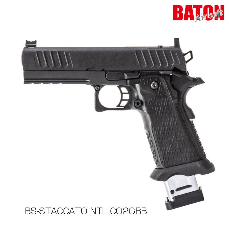 BATON airsoft BS-STACCATO NTL CO2 GBB ガスガン 対象年齢18歳以上 - トイホビーショップ ミミー  サバイバルゲーム用品・エアガンパーツ・電動ガン・ガスガン・エアガンの通販WEBショップ