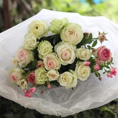 ◇ハーバリウム199 美しい白バラ*.:。✿*゜¨White bottle