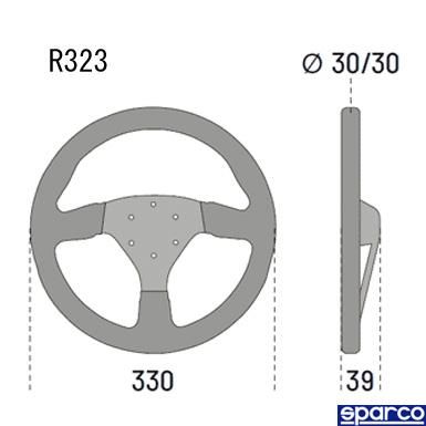 sparco - 希少 スパルコ SPARCO スエードステアリング R353