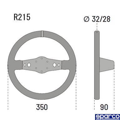 R215 スエード ステアリング(Steering) - スパルコ(SPARCO) シート