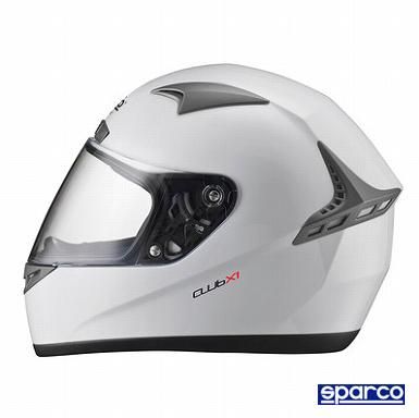 スパルコ sparco ヘルメットホワイト M フルフェイス 走行会用 白