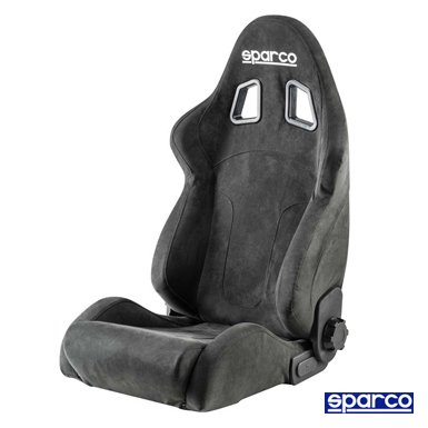 R600 ブラック/アルカンターラ スポーツリクライニングシート - スパルコ（SPARCO）シート・レーシングスーツ・ヘルメット専門店